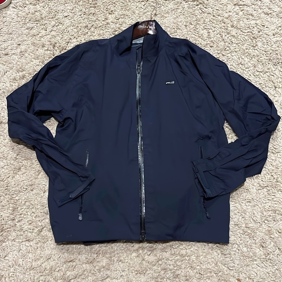 RLX Ralph Lauren Men’s Navy Blue Golf Rain Jacket & Pants Set Size Large - Picture 2 of 14